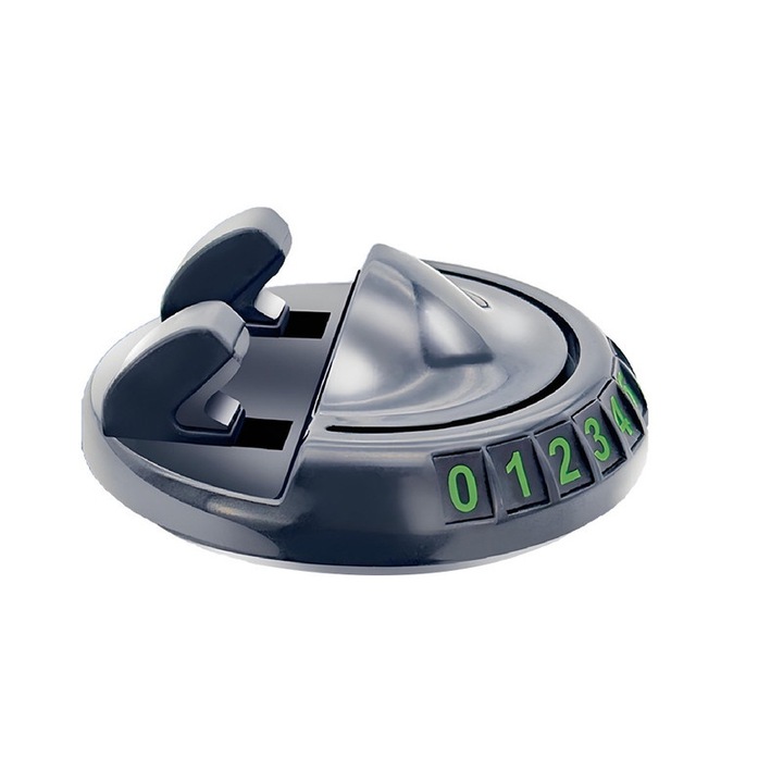 Suport auto pentru telefon mobil, rotire 360°, negru, dimensiuni mici