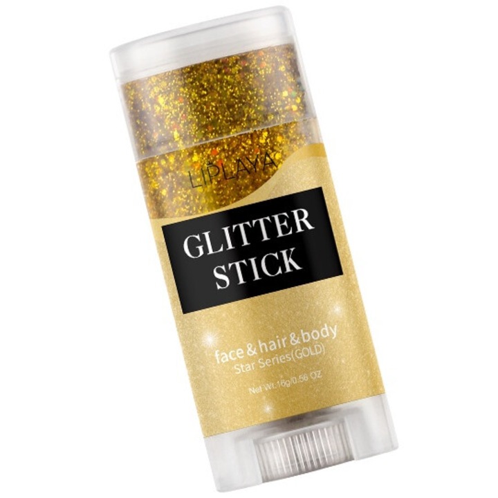 Glitter Stick, златен, за лице, коса и тяло
