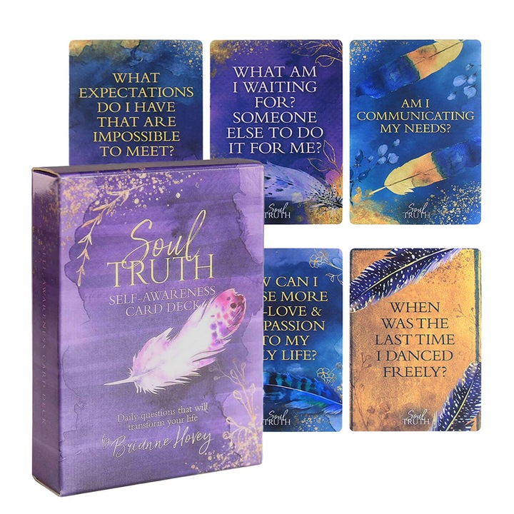 Таро за начинаещи, AjieQaQ, включва ръководство за начинаещи, емоционално изцеление, напреднала медитация, висококачествен издръжлив картон, отличен за духовно изцеление и развитие, 78 карти, многоцветни, картонени