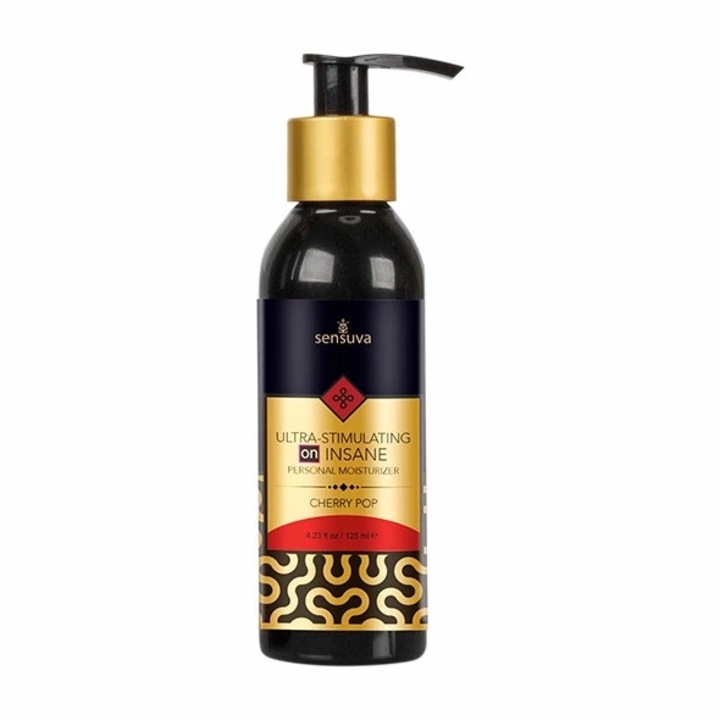 Lubrifiant, Sensuva, Ultra-Stimulating ON Insane Cherry Pop, efect de incalzire, 125 ml