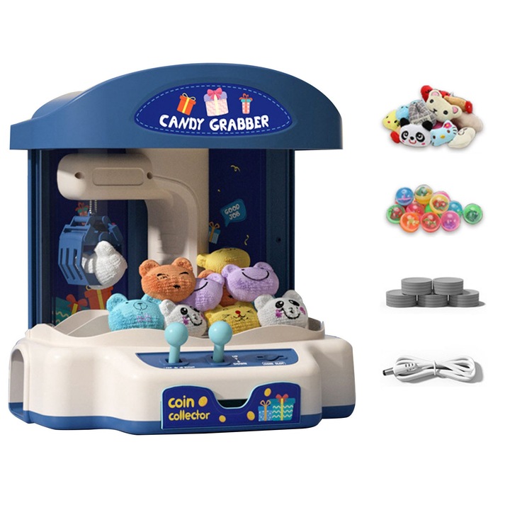 Interaktív gyerekjáték, Jormftte, babafogó gép, 10 baba, 20 érme, hanggal és fénnyel