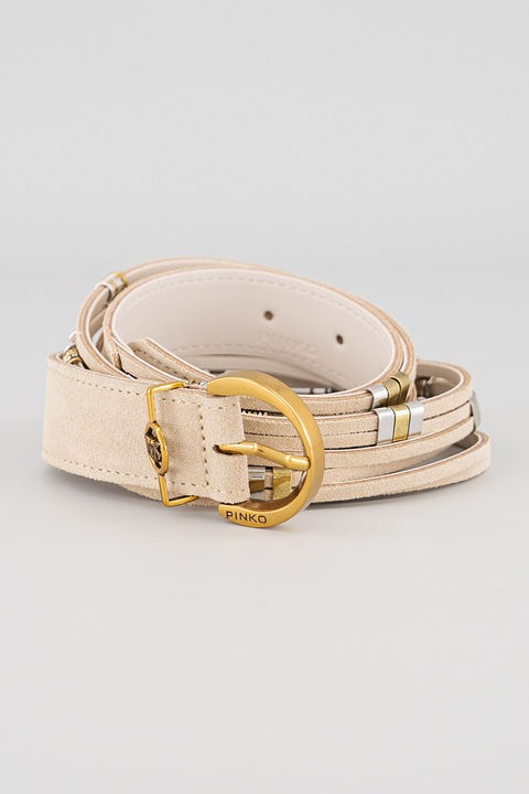 Pinko, Curea de piele cu catarama metalica, 89