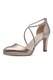 Tamaris, Pantofi cu toc si barete, Auriu, 36