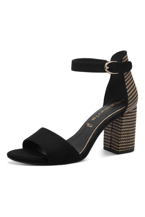 Tamaris, Сандали с масивен ток, Черен