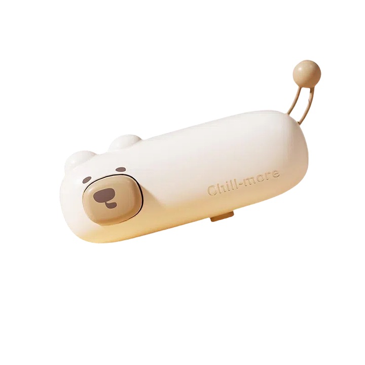 Aparat de vidat Chill-more, mini, multifunctional, pentru sigilarea snack-urilor, culoare maro, dimensiuni mici