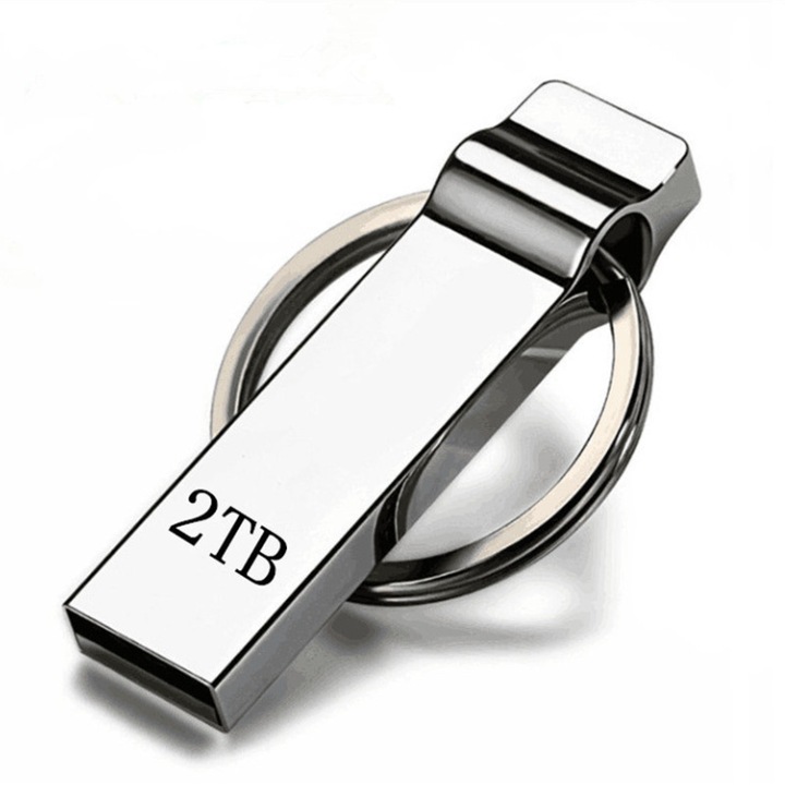 USB 3.0 memória, 2 TB kapacitás, gyors adatátvitel, bármilyen USB-portos eszközzel kompatibilis, minimalista kialakítás, vízálló, Chrome