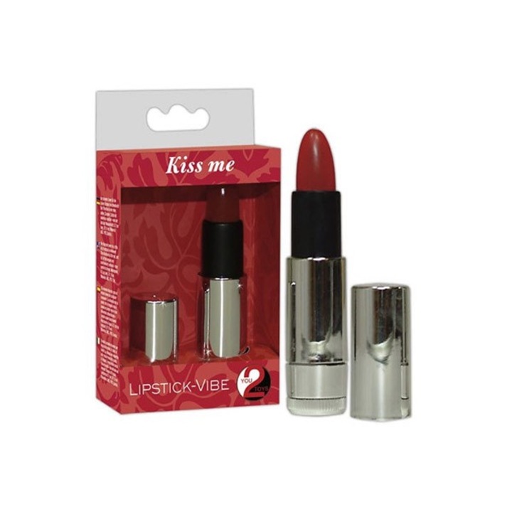 Вибратор Bullet Kiss Me Lipstick, Сребрист