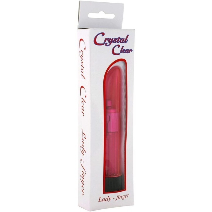 Вибратор за жени Lady Finger Vibrator Clear Pink, Seven Creations, Розов, 13 см
