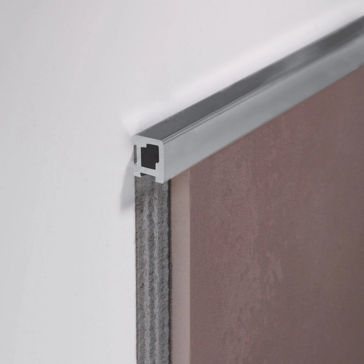 Profil patrat, aluminiu, Silver, 10x10mm si 2.7m Lungime