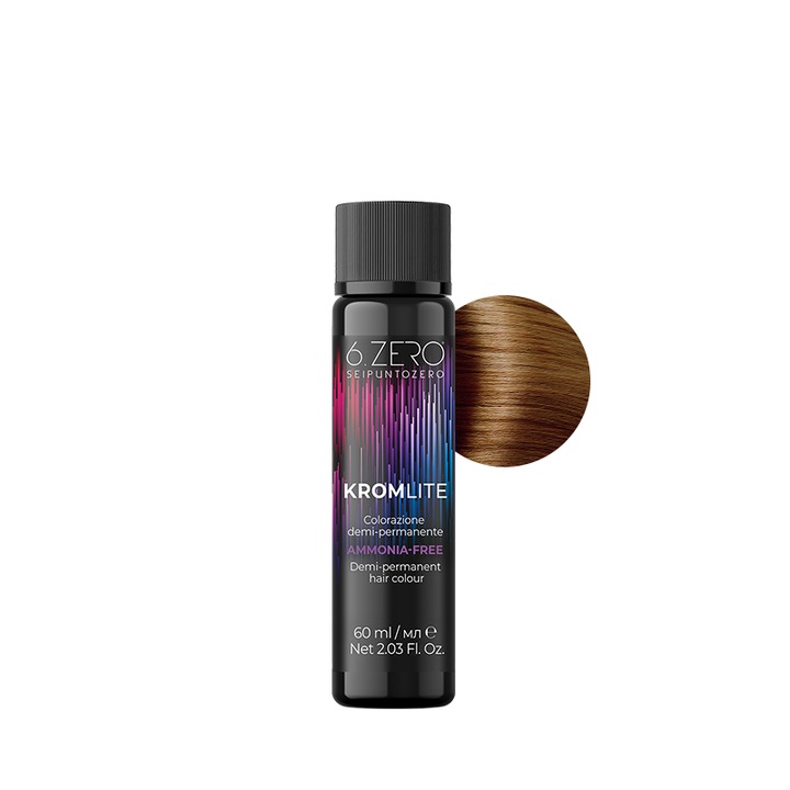 Vopsea demi-permanenta pentru par fara amoniac 6.Zero Kromlite 8 Blond deschis 60 ml