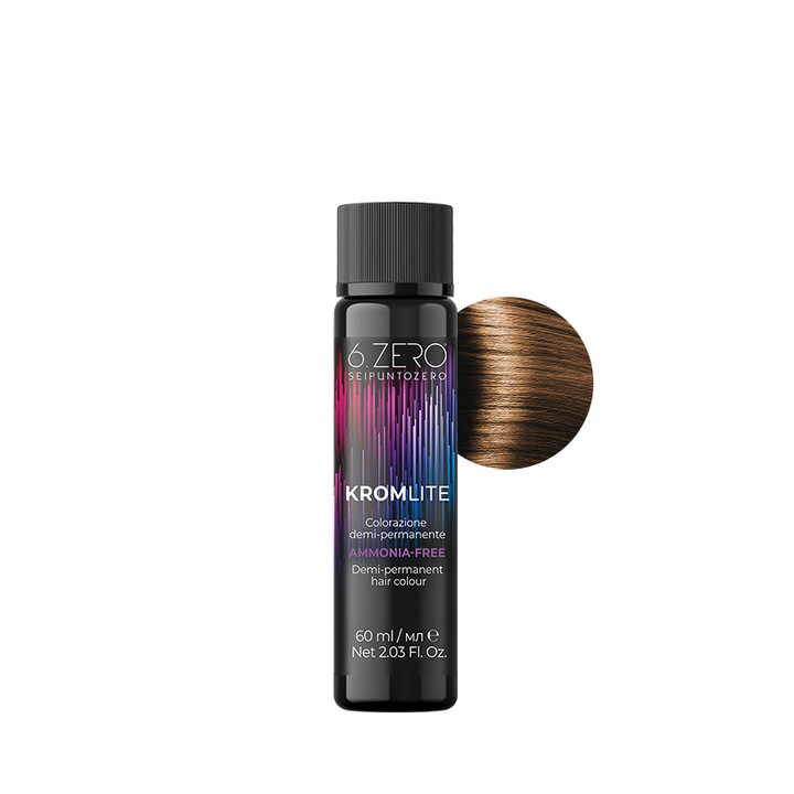 Vopsea demi-permanenta pentru par fara amoniac 6.Zero Kromlite 7.3 Blond auriu 60 ml