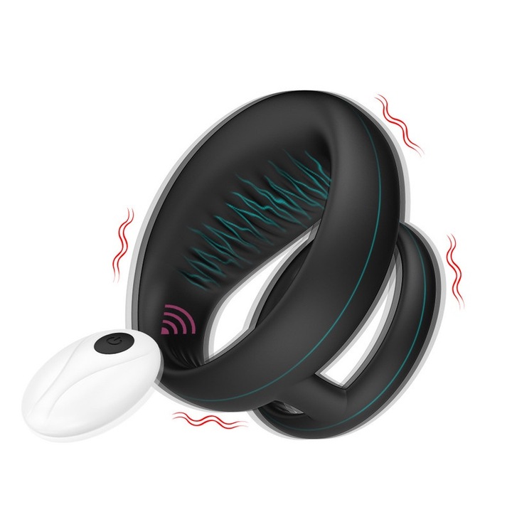 Inele penis set, vibrante, silicone, pentru cupluri, accesorii pentru adulti