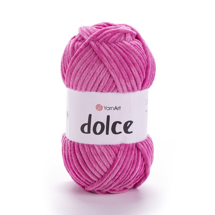 Textilfonal YarnArt Dolce 795, rózsaszín, horgoláshoz és kötéshez, poliészter, 120 m
