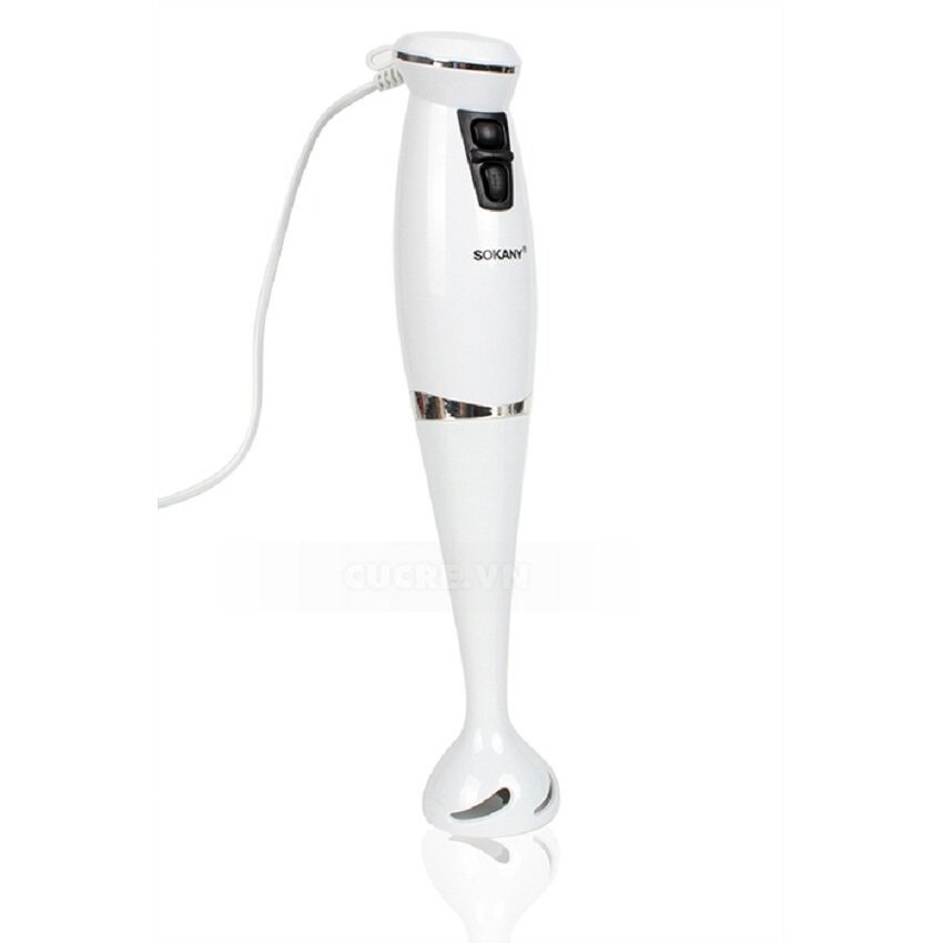 Mixer vertical SOKANY® HB-250A,cutite din inox, putere 300W, Alb