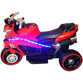 Motocicleta pentru copii cu acumulator, lumini, sunete, rosie Motocicleta pentru copii cu acumulator, lumini, sunete, rosie