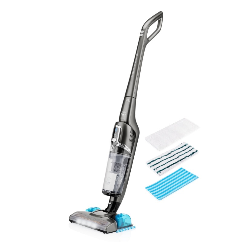Aspirator vertical 2 in 1 ETA Fortelo 6245 90000, baterie Li-ion 36V, 1 litru, gri
