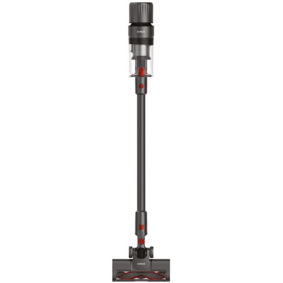 Aspirator vertical fara fir 2 in 1 Samus Storm Air Force, 2 trepte de putere (Eco / Turbo), Putere de aspirare max. 24 kPa (90 W), Recipient colectare 650 ml, Gri