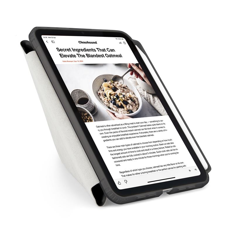 Husa Pipetto Origami No3 compatibila cu iPad Mini 6 2021 / 7 2024 Black