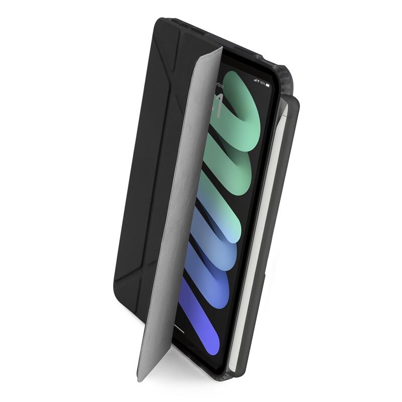 Husa Pipetto Origami No3 compatibila cu iPad Mini 6 2021 / 7 2024 Black