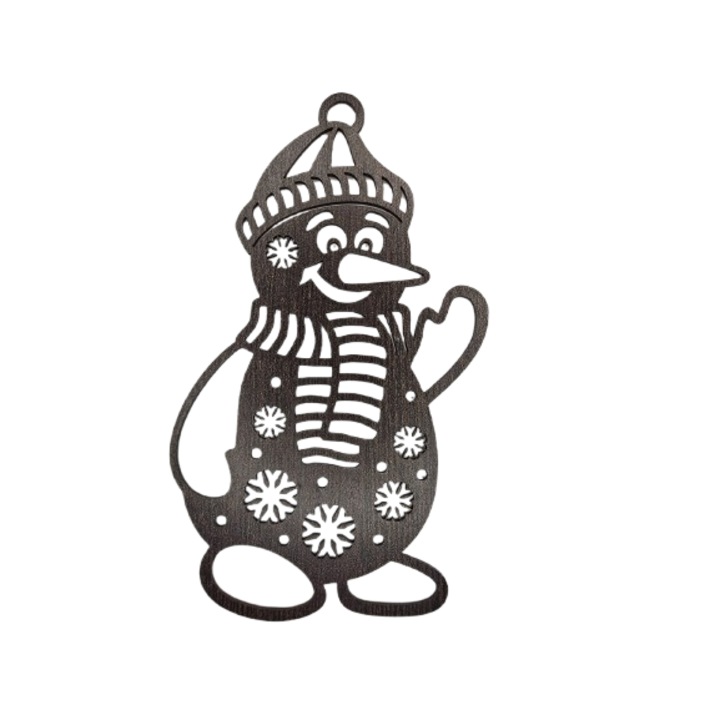 Decoratiune Om de zapada, 130x221 mm, wenge