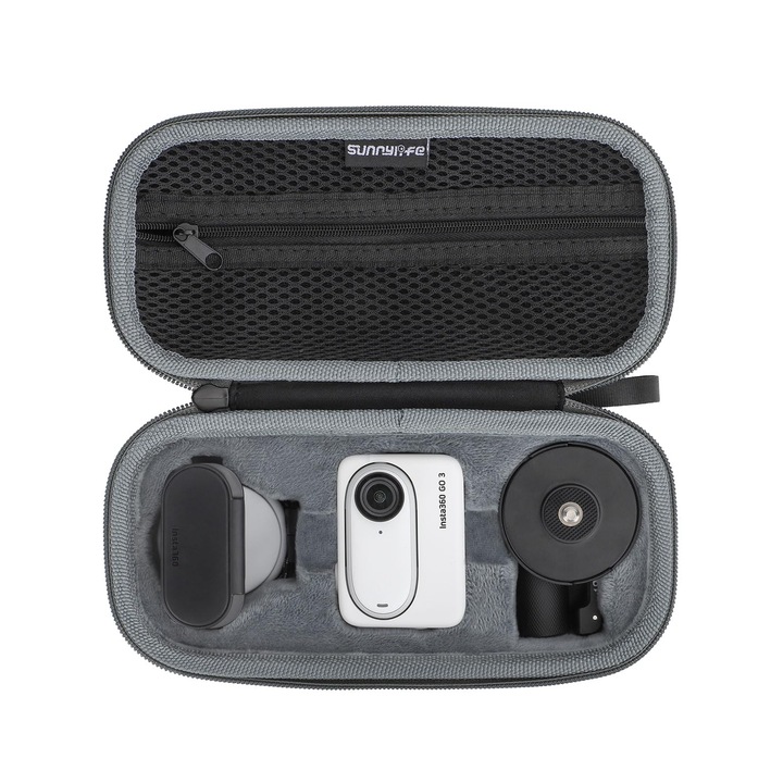 Husa de protectie LYCENXI pentru camera sport Insta360 Go 3, gri, 208x99x82mm