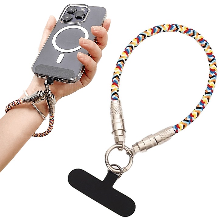 Cablu de date 2 in 1, Snur pentru telefon, Pentru incarcarea rapida a telefoanelor mobile,0,3 m, multicolor