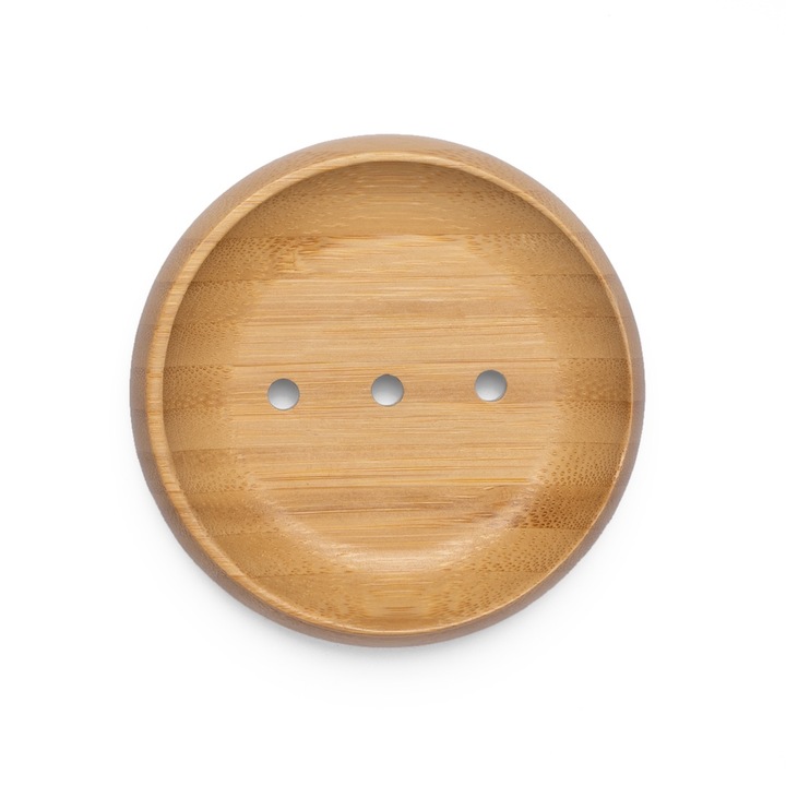 Savoniera din bambus natural- suport durabil si elegant pentru sapun solid