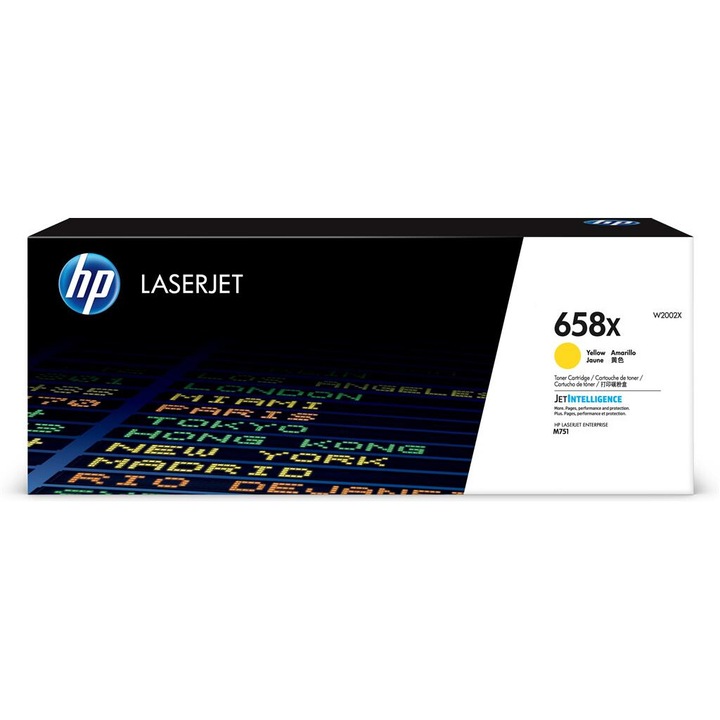 Toner Original HP Yellow, nr.658X, pentru HP Color LaserJet Enterprise M751, 28K, "W2002X"