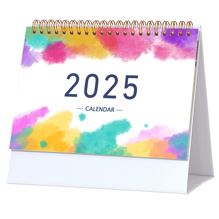 Calendar de birou 2025, Enforose, multicolor, 19x17x9cm, tema lunara