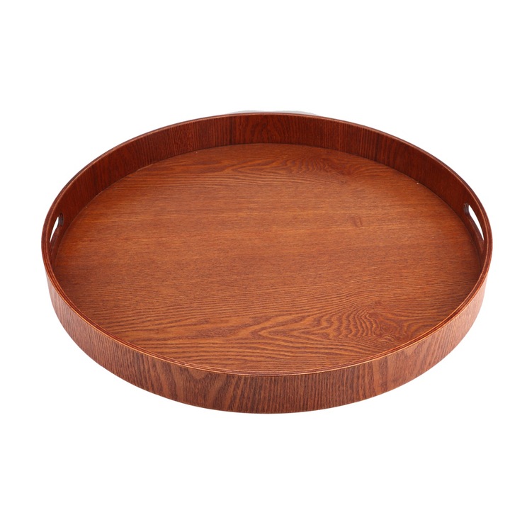 Tava rotunda, din lemn, 50cm