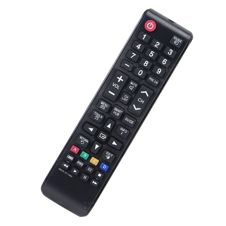 TV távirányító, kompatibilis Samsung UN43J5200AFXZA, fekete