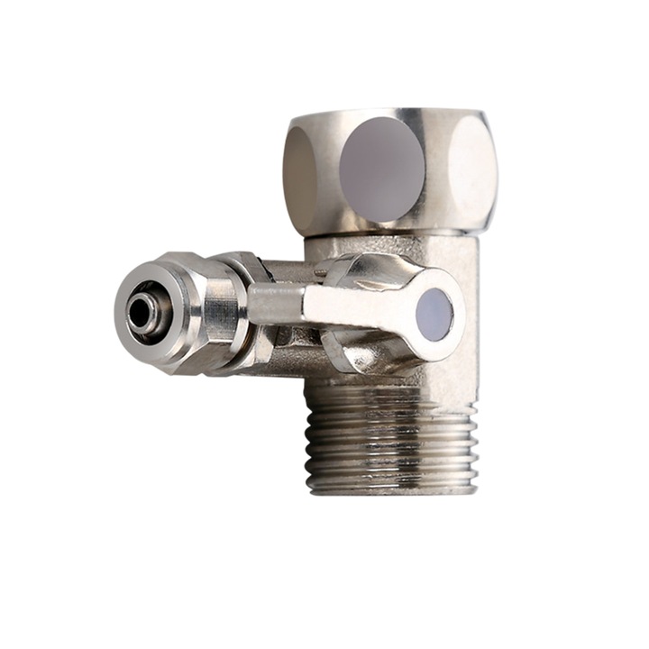Csaptelep, Mmgoqqt, vízszűrő adapter, 1/2" x 1/2" x 1/4", sárgaréz, robbanásbiztos