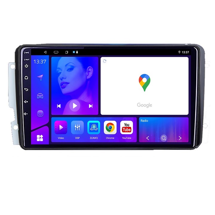 Navigatie dedicata Mercedes C 2001-2004 CLK G 2004-2006 KIT-171 NAVTEC Android Ecran 720P Octa Core 4+64 Carplay Android auto