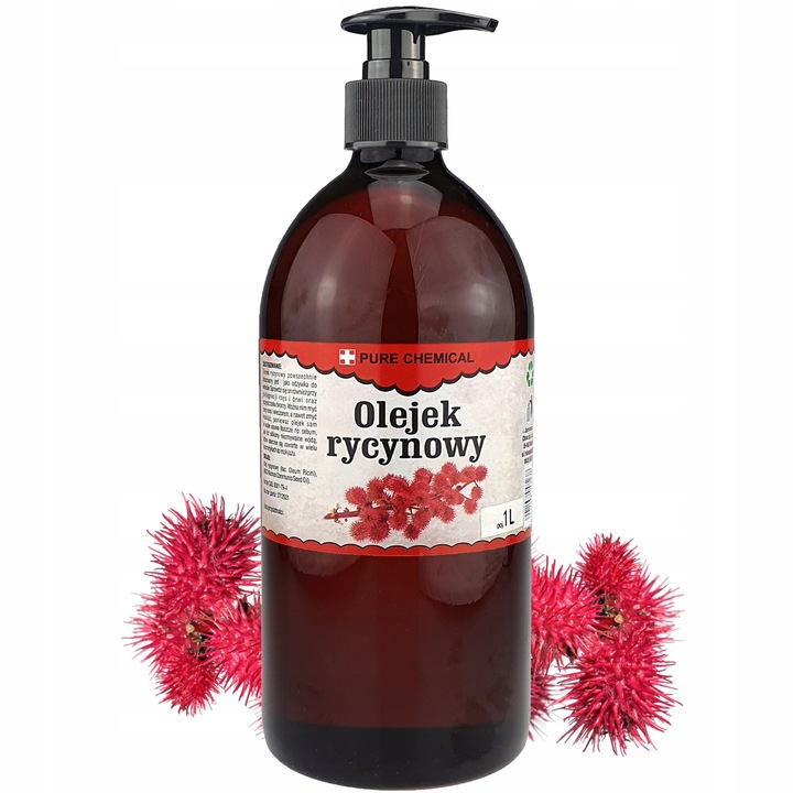 Ulei de Ricin, Chosa, Pure Natural, 1l, Ingrijire Pentru Par Si Piele, Proprietati Hidratante Si Regenerante, Multifunctional