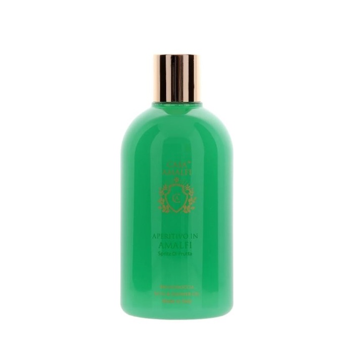 Casa Amalfi tusfürdő, Aperitivo Amalfiban, citrusos és gyümölcsös jegyek, vegán, természetes összetevők, szulfátok és szilikon nélkül, 500 ml