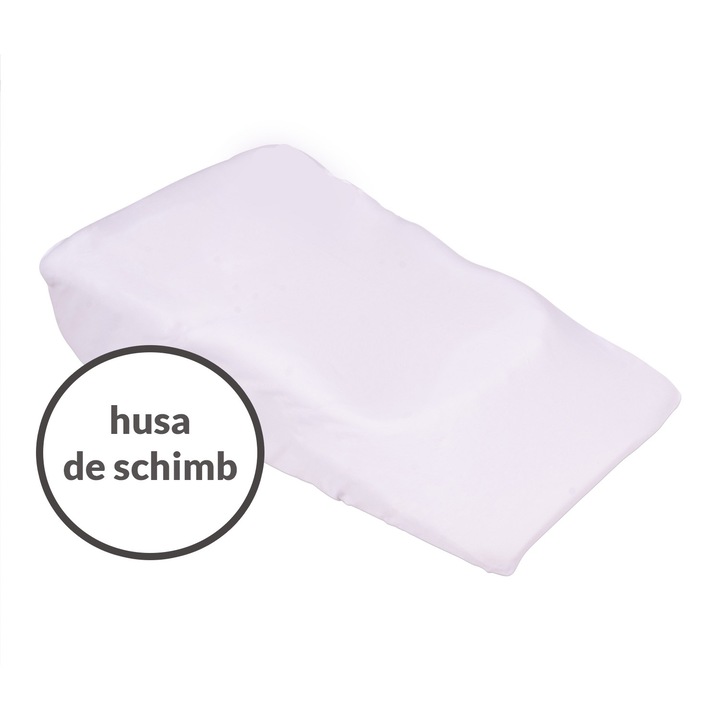 Husa schimb din bumbac 100% cu elastic roata pentru perna antireflux 70x40 cm Kidizi®