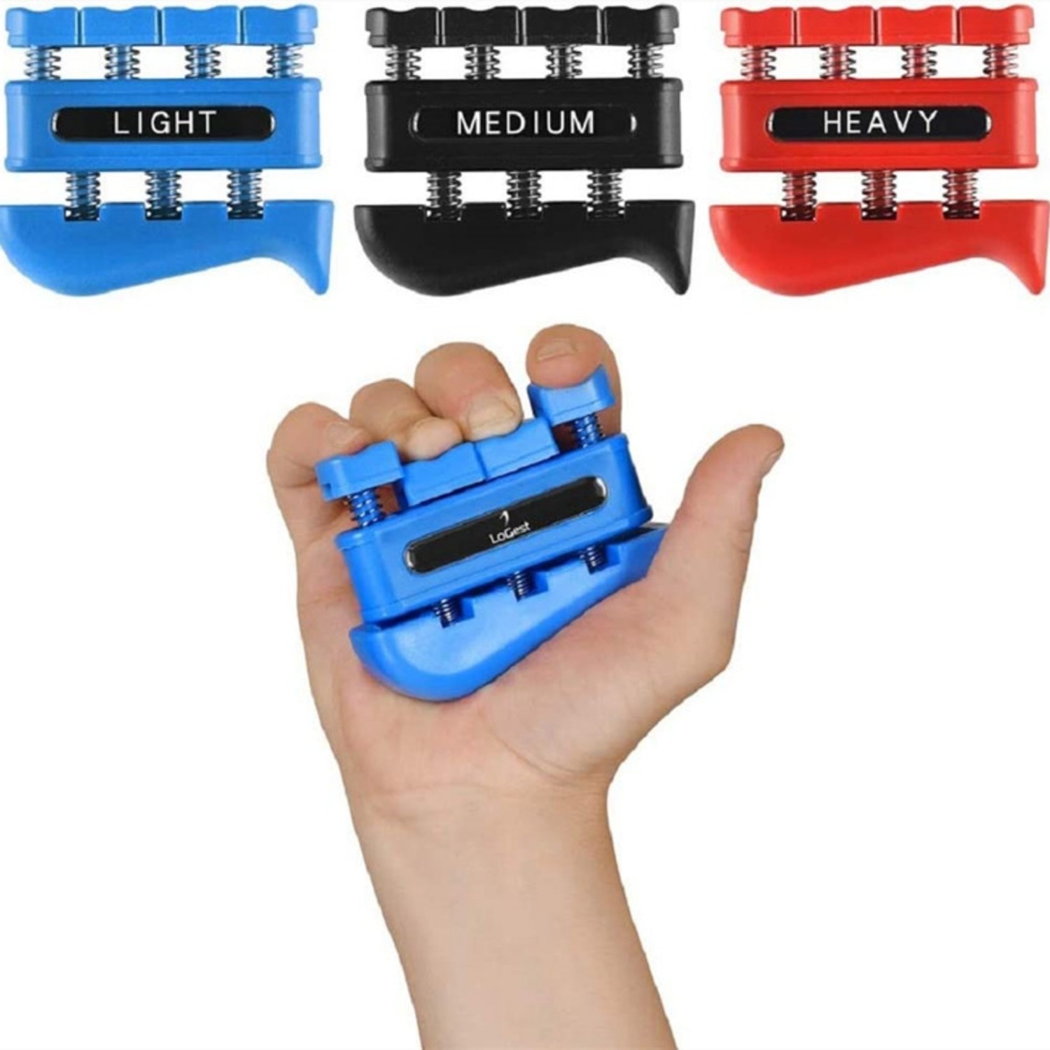 Set 3 Intaritor de degete, Inel flexor palmare ABS, pentru antrenament ...