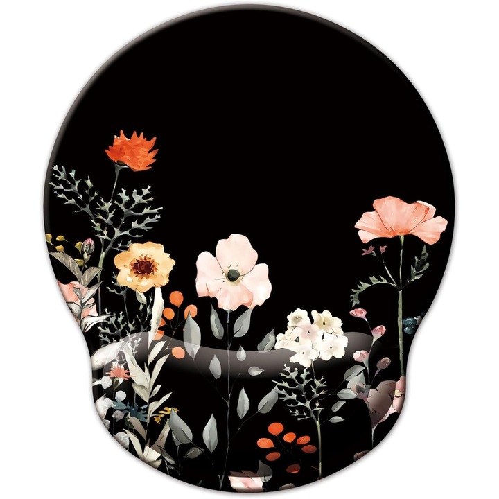 Mousepad ergonomic, spuma cu memorie pentru sustinere incheietura mana cu Wrist Rest mouse, Baza anti-derapanta