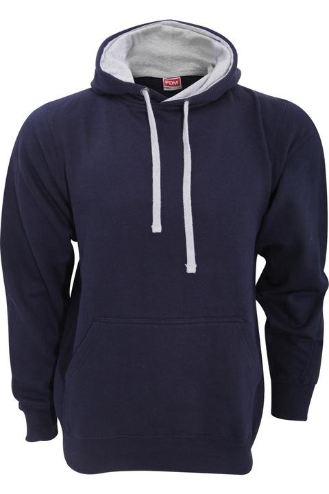 Kapucnis pulóver FDM Navy, Tengerészkék