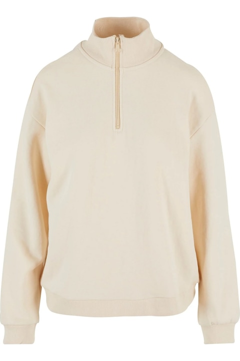 Urban Classics noi kapucnis pulover, feher homok, Világosbézs