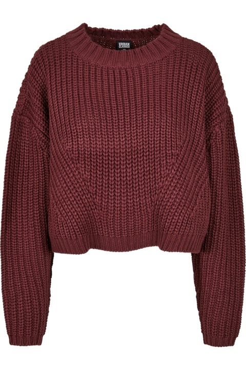 Urban Classics női kapucnis pulóver, cseresznye, Meggy piros