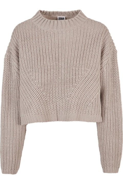 Urban Classics női kapucnis pulóver, meleg szürke, Szürke