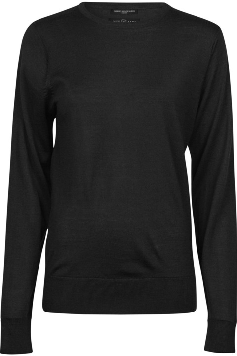 Tee Jays női kapucnis pulóver, Fekete