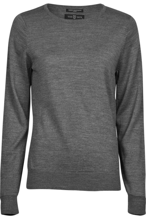 Tee Jays női kapucnis pulóver, szürke melange, Hamuszürke