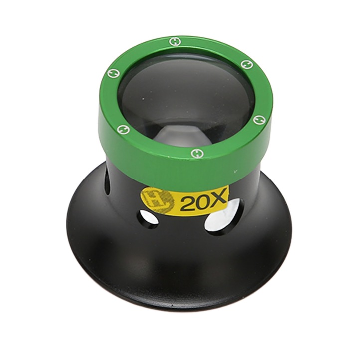 Lupa de bijutier 20X, set scule, rezistenta la impact