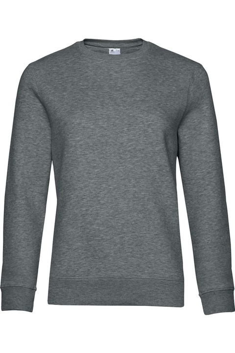 B&C női kapucnis pulóver, heather szürke, Világos antracitszürke