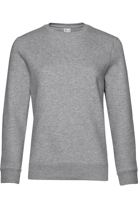 B&C női kapucnis pulóver, heather szürke, Szürke