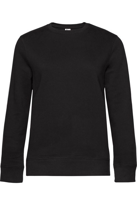 B&C női kapucnis pulóver, tiszta fekete 2XL INTL