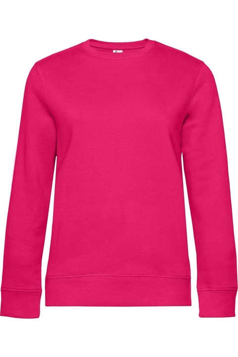 B&C női pulóver, rózsaszín bíbor S INTL