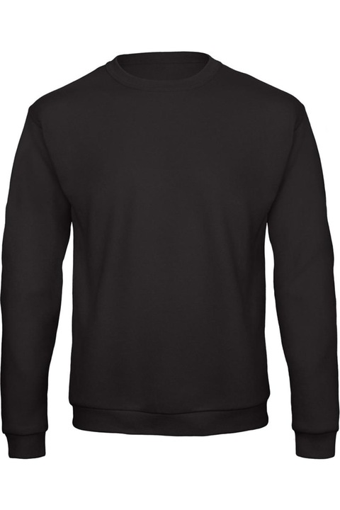 B és C női kapucnis pulóver, sötétkék, Fekete